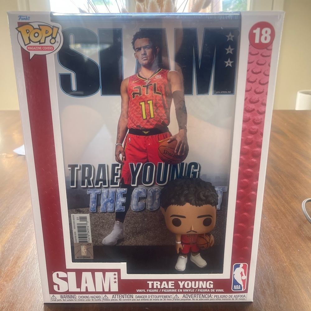 Funko Pop! Trae Young SLAM Cover Figure - Red and Black